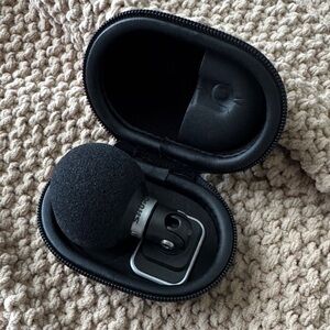 Shure Black and Silver Microphone with Case